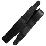 Richter Stronghold II Leatherette Vegan Leather Black Guitar Strap