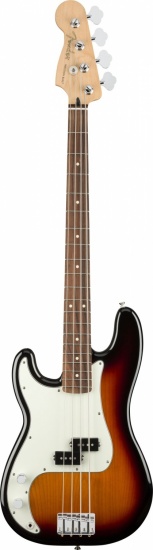 Fender Player Precision Bass Left-Handed, Pau Ferro Fingerboard, 3-Color Sunburst