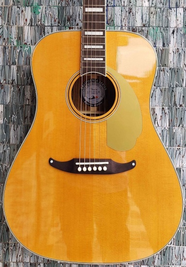 Fender King Vintage Electro-Acoustic Dreadnought, Aged Natural