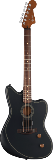 Fender Acoustasonic Standard Jazzmaster, Black - jimmyegypt.com