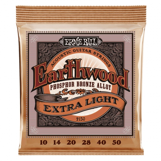 Ernie Ball Earthwood PHOSPHOR BRONZE EXTRA LIGHT SET 10-50