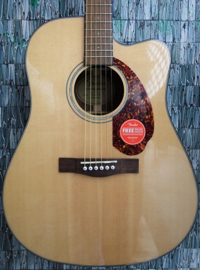 Fender CD-140SCE Electro-Acoustic Dreadnought, Walnut Fingerboard, Natural