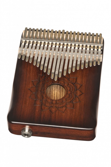 Stagg 21 Keys Professional Electro-Acoustic Kalimba, Zebra Wood