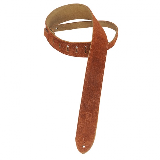 Levy's Leather's Copper Suede Leather Guitar Strap, MS12-CPR