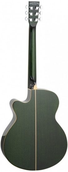 Tanglewood Winterleaf TW4 Super Folk Cutaway Electro-Acoustic Guitar, Green Gloss