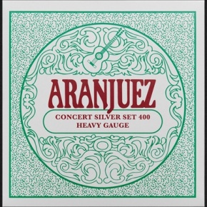 Aranjuez Classical Guitar Strings Concert Silver Set 400 Heavy Gauge