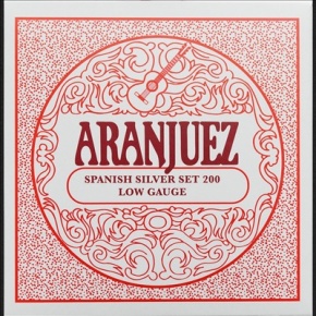 Aranjuez Classical Guitar Strings Spanish Silver Set 200 Low Gauge