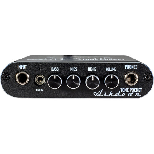 Ashdown Tone Pocket V2.0 Bass Headphone Amplifier, Black