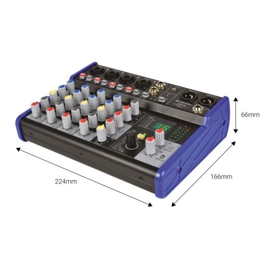 Citronic CSD-6 Compact Mixer with BT and DSP Effects