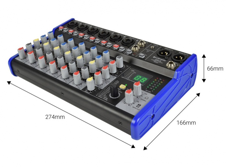 Citronic CSD-8 Compact Mixer with BT and DSP Effects