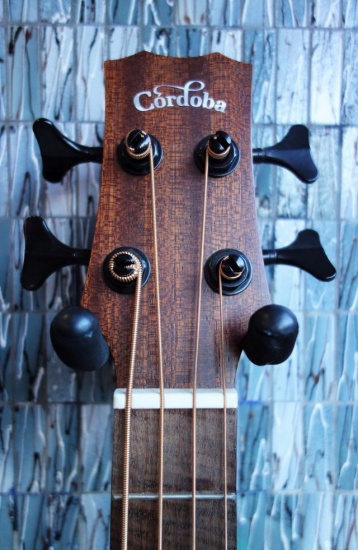 Cordoba Mini II Bass MH-E Mahogany Electro-Acoustic Travel Bass Guitar