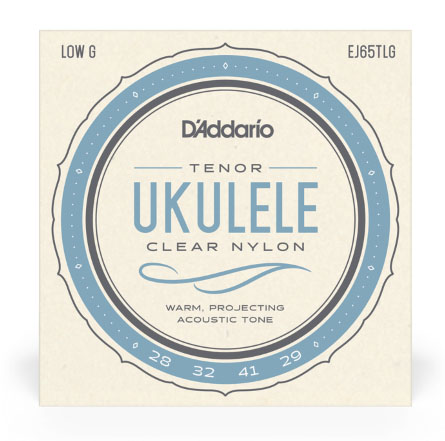 D'Addario EJ65T Pro-Art Custom Extruded Nylon Ukulele Strings, Tenor