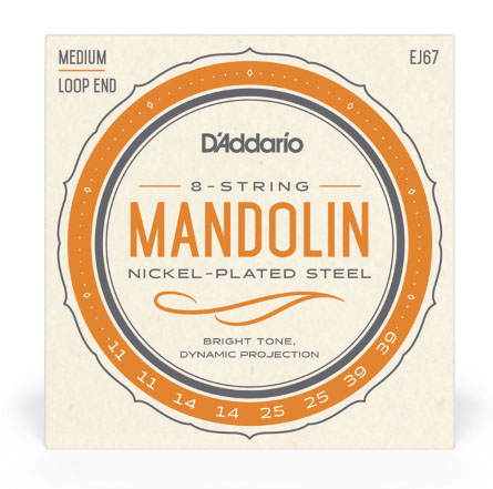 D'Addario EJ67 Nickel Mandolin, 11-39