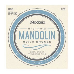 D'Addario EJ73 Mandolin Strings, Phosphor Bronze, Light, 10-38