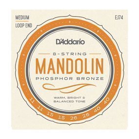 D'Addario EJ74 Mandolin Strings, Phosphor Bronze, Medium, 11-40