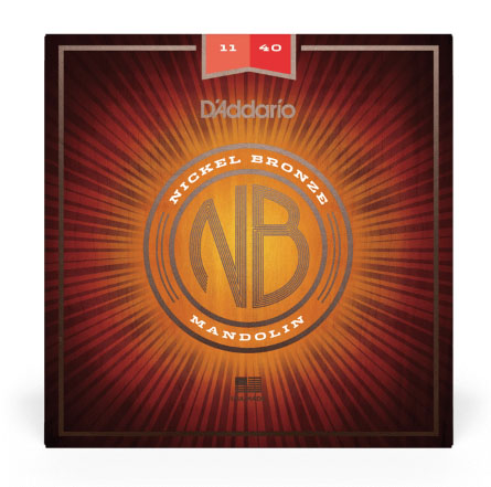 D'Addario NBM1140 Nickel Bronze Mandolin Strings, Medium, 11-40