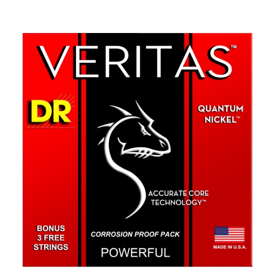 DR Veritas Coated Core Technology Electric Guitar Strings, Light 9-42