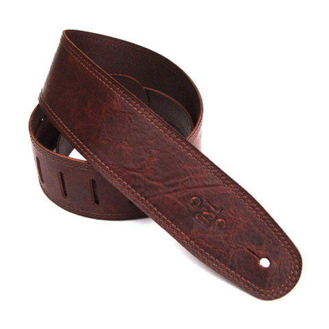 DSL 2.5'' Distressed Leather Brown Guitar Strap GMD25-BROWN