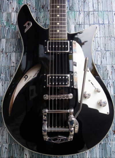 Duesenberg Double Cat Semi-Hollow Black