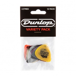 Dunlop Light/Medium Plectrum Variety Pack, 12 Picks