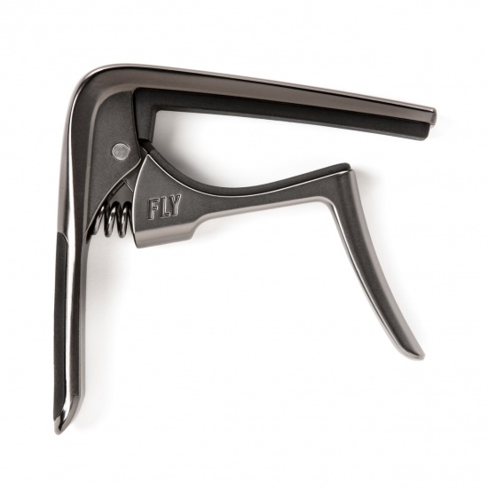 Dunlop Trigger Fly Curved Capo, Gun Metal