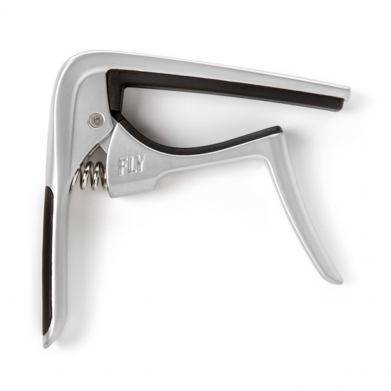 Dunlop Trigger Fly Curved Capo, Satin Chrome