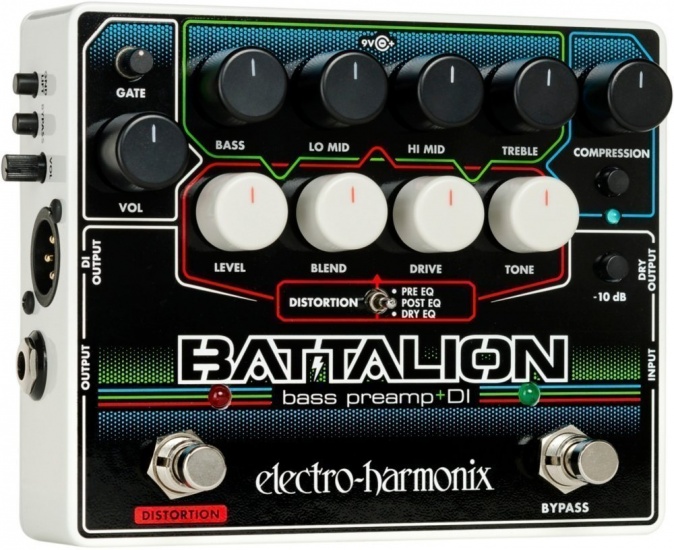 Electro-Harmonix Battalion Bass Preamp & DI Pedal