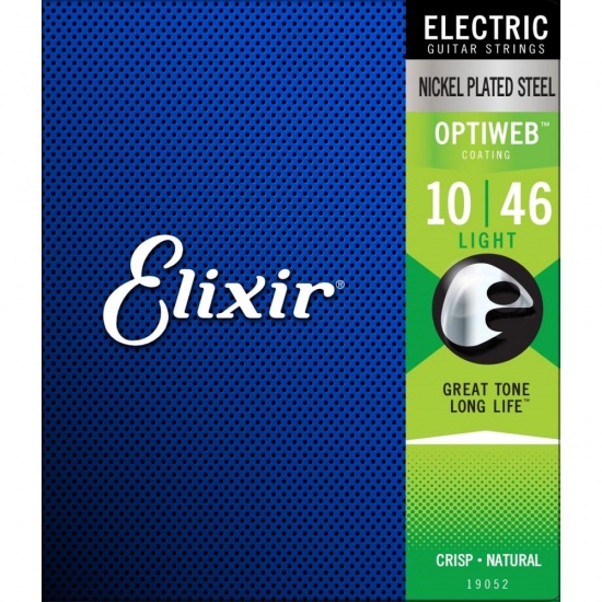 Elixir Optiweb Nickel Electric Guitar Strings, 10-46 Light