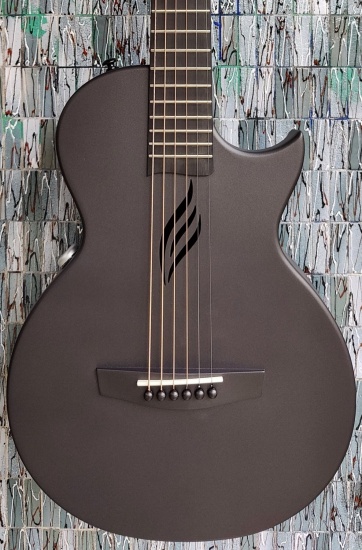 Enya Nova Go Electro-Acoustic 1/2 Size Carbon Fibre Travel Guitar, Black