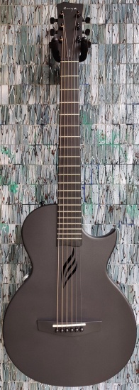 Enya Nova Go Electro-Acoustic 1/2 Size Carbon Fibre Travel Guitar, Black