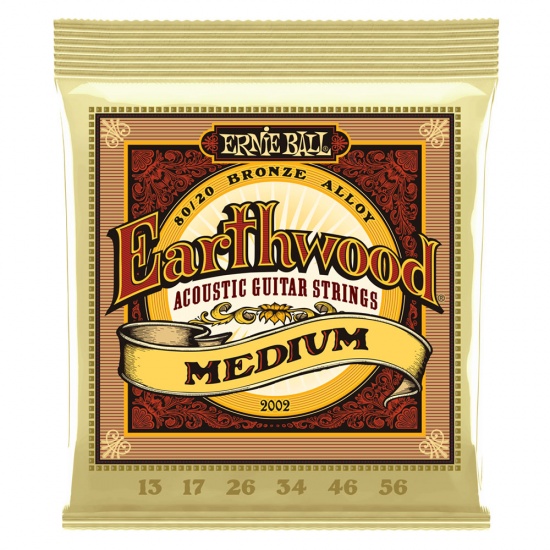 Ernie Ball Earthwood 2002 80/20 BRONZE MEDIUM SET 13-56