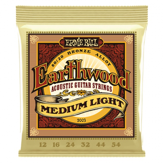 Ernie Ball Earthwood 2003 80/20 BRONZE MEDIUM/LIGHT SET 12-54