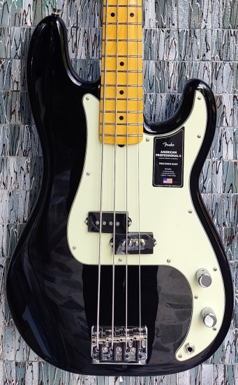 Fender American Professional II Precision Bass, Maple Fingerboard, Black