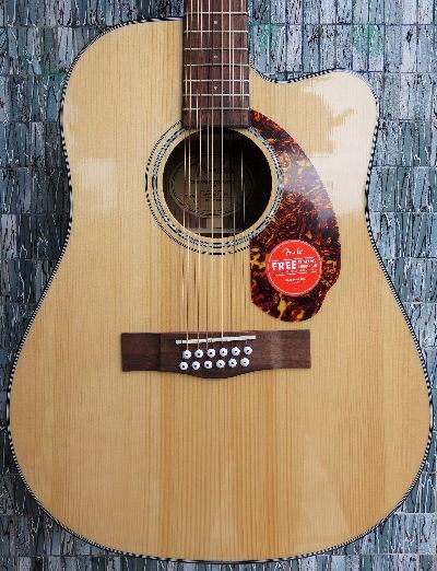 Fender CD-140SCE Dreadnought 12-String Electro-Acoustic Cutaway, Natural