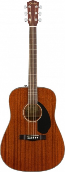 Fender CD-60S Dreadnought, Walnut Fingerboard, All Mahogany