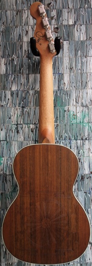 Fender Dhani Harrison Electro Tenor Uke, Walnut Fingerboard, Turquoise