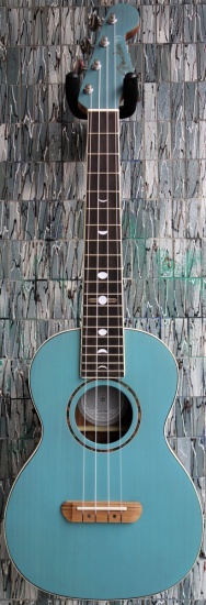 Fender Dhani Harrison Electro Tenor Uke, Walnut Fingerboard, Turquoise