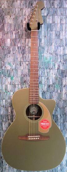 Fender Newporter Player Electro-Acoustic, Olive Satin