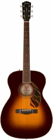 Fender PO-220E Electro-Acoustic Orchestra, Ovangkol Fingerboard, 3-Color Vintage Sunburst