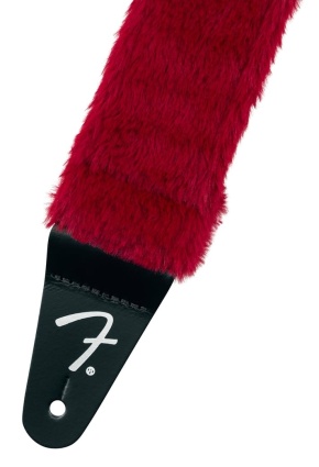 Fender Poodle Plush Strap, Red
