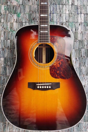 Guild USA D-55E Electro-Acoustic Dreadnought, Antique Sunburst