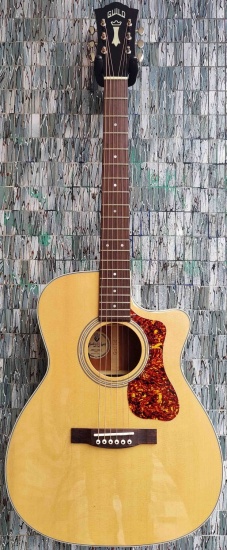 Guild Westerly Collection OM-140CE Electro-Acoustic Cutaway, Natural