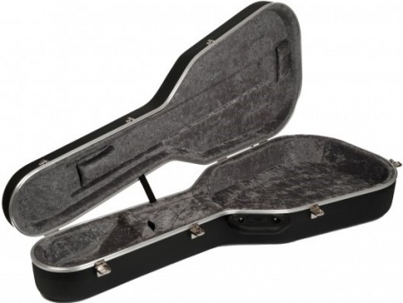Hiscox Standard Classical/Spanish Guitar Style Hard Case STD-CL, Black & Silver