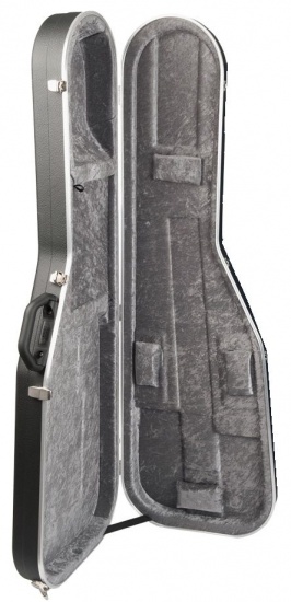 Hiscox Standard Precision/Jazz Bass Style Hard Case STD-EBS, Black & Silver