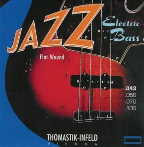 Thomastik Infeld Jazz Flatwound Electric Bass Strings, 43-100 Long Scale