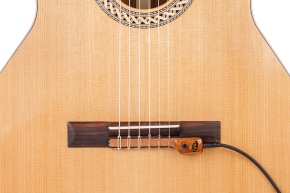 KNA NG-2 Portable Bridge Mounted Passive Piezo with Volume Control for Nylon-String Guitar