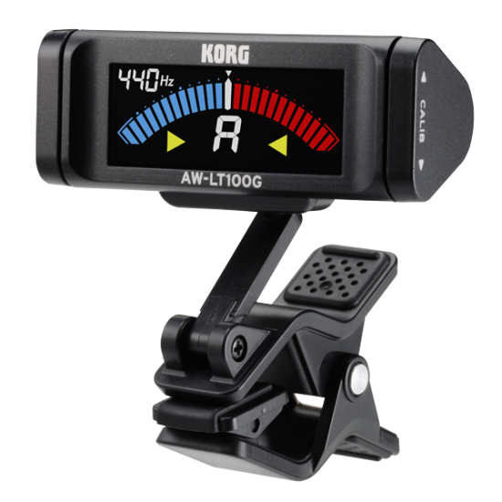 Korg AW-LT100G Clip-on Guitar Tuner