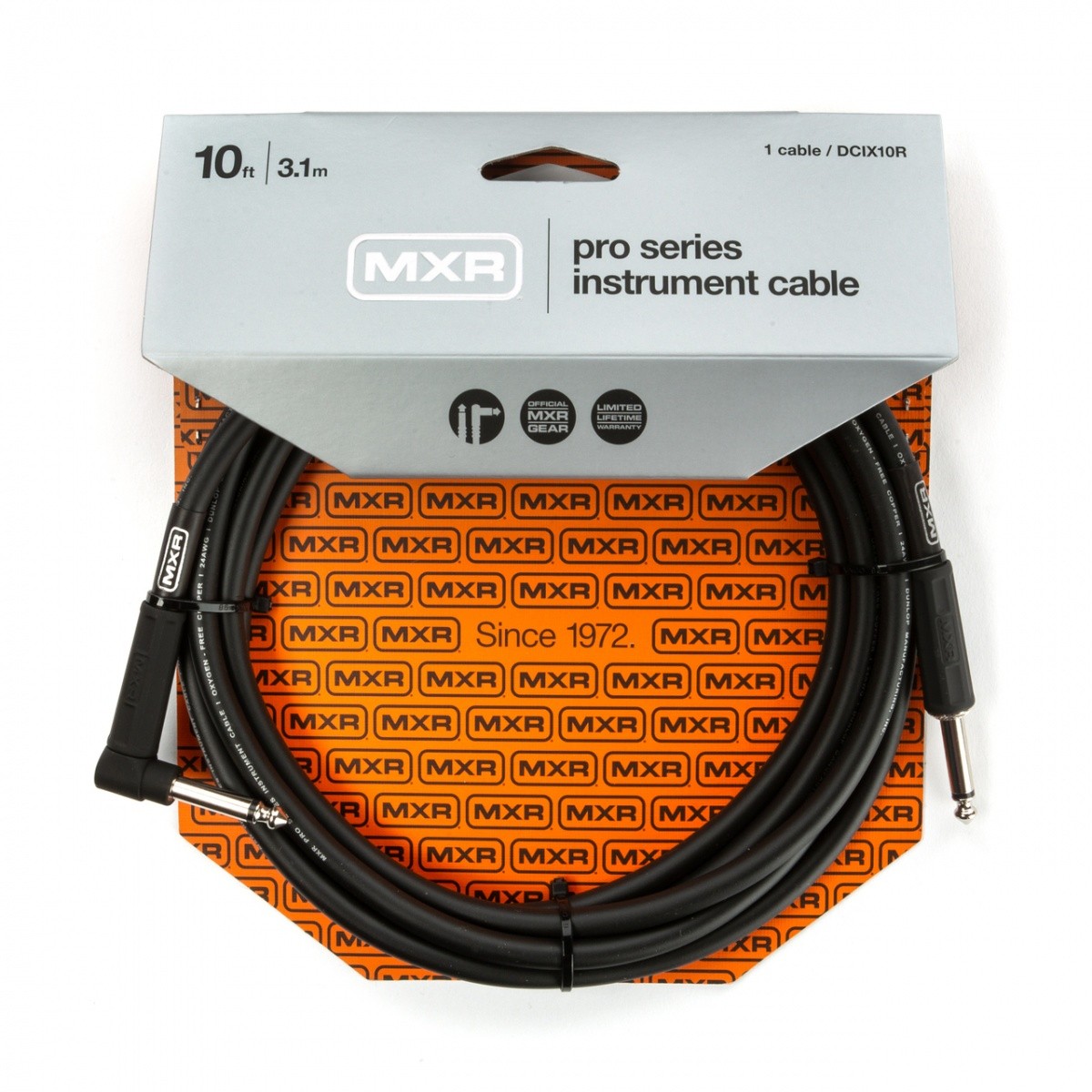 MXR 10ft Pro Series Instrument Cable - Straight to Angle