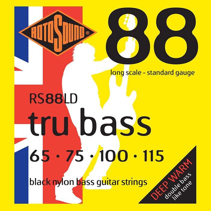Rotosound Tru Bass 88 Black Nylon Tapewound Standard, 65-115