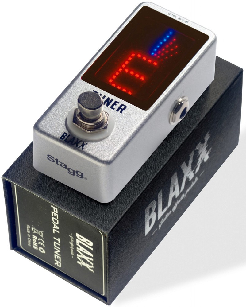 BLAXX Auto-Chromatic Tuner Pedal for Guitar, Bass & Other Musical Instruments